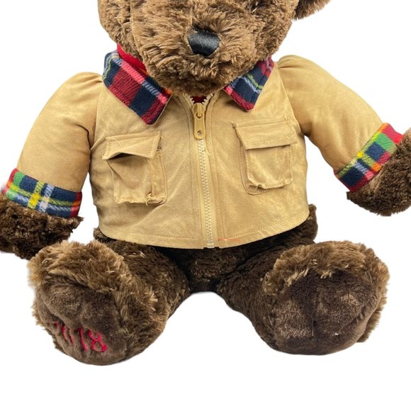 Dan Dee Collectors Choice Red Barn Toys 2018 Holiday 23" Plush Brown Bear Stuffe - Picture 3 of 16